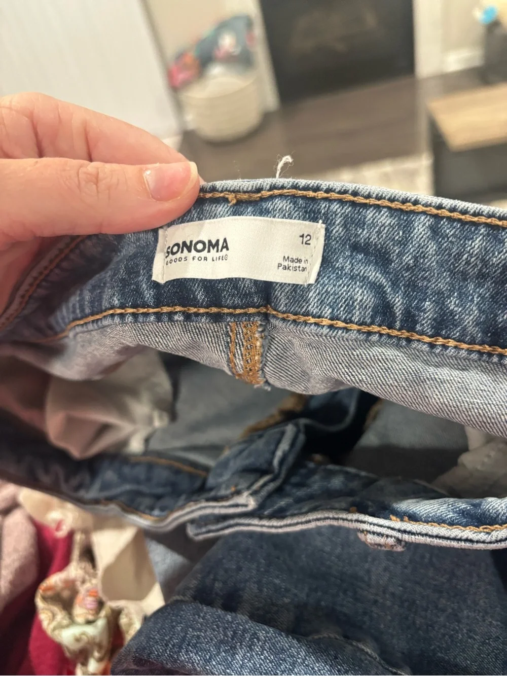 Sonoma Straight Leg Jeans in Medium Blue Wash